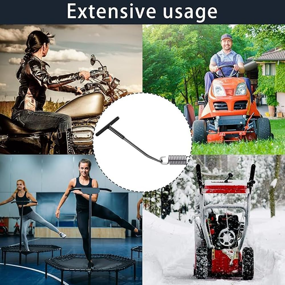 Motorcycle Exhaust Spring Hook, 2 Piecest Shaped Handle Exhaust Pipe Spring Puller Installer Hooks Tool with Rubber Coating for Motorcycle Vehicle Springs Removal, Installation, Adjustment