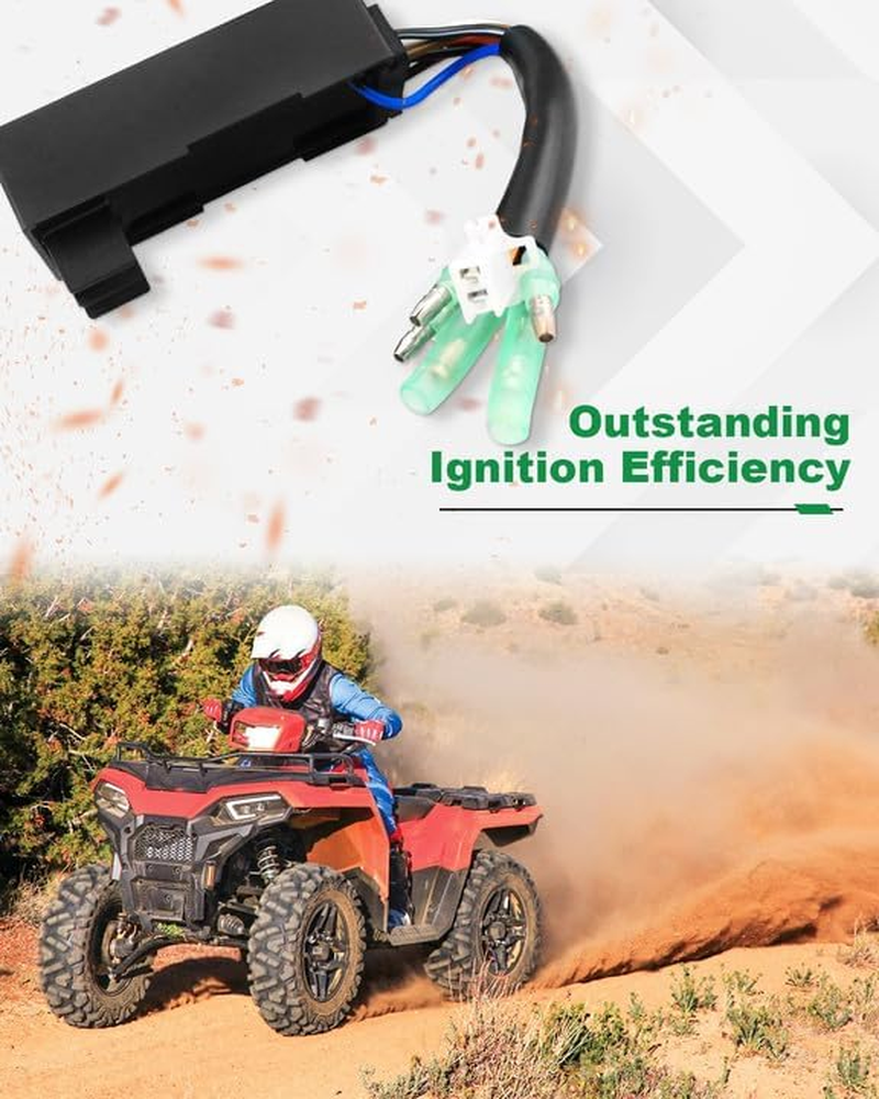 CDI Box Ignition Coil Kit Fits for Polaris Sportsman 90 Predator Scrambler 50 90 ATV, with Voltage Regulator Rectifier&Spark Plug&Starter Relay Solenoid image number 6
