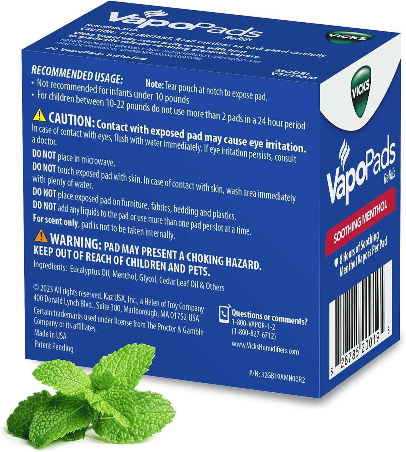 Vicks Vapopads, Original Menthol Scent, 20 Count image number 3