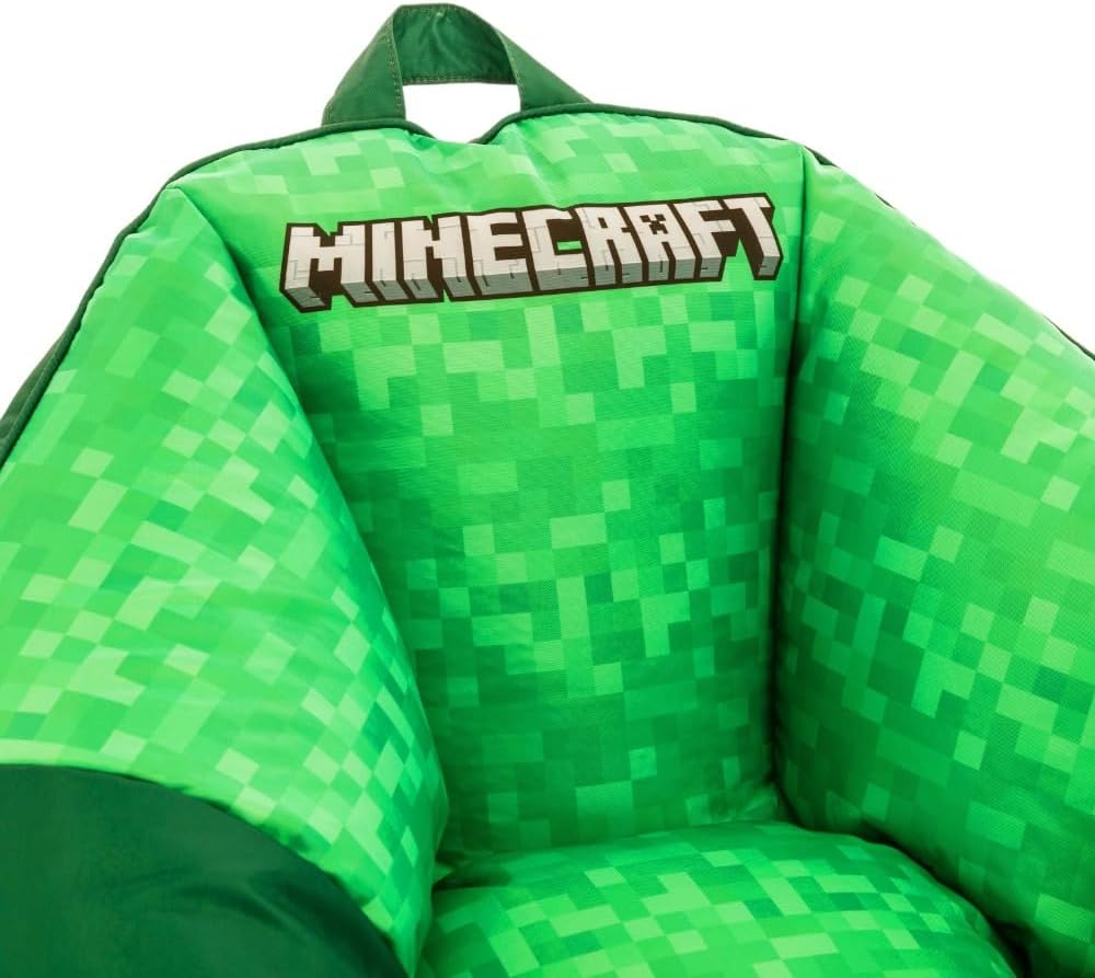 Minecraft Bean Bag Puff Chair - Green image number 4