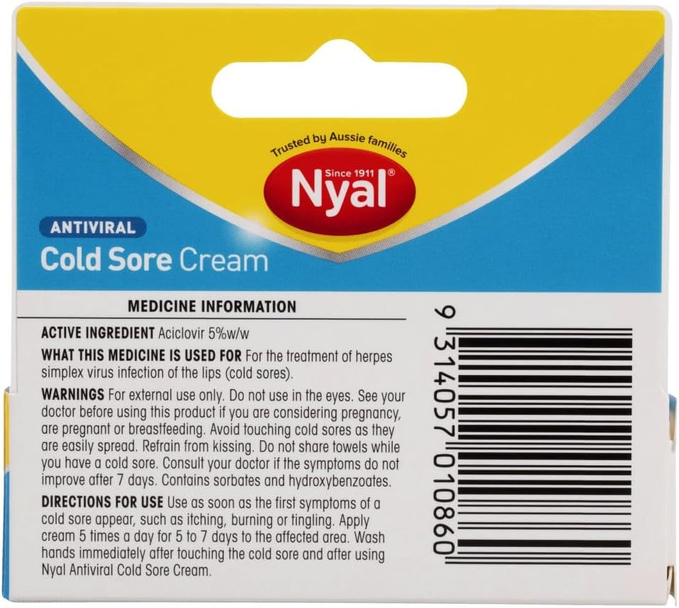 Nyal Antiviral Cold Sore Cream 5 G image number 4