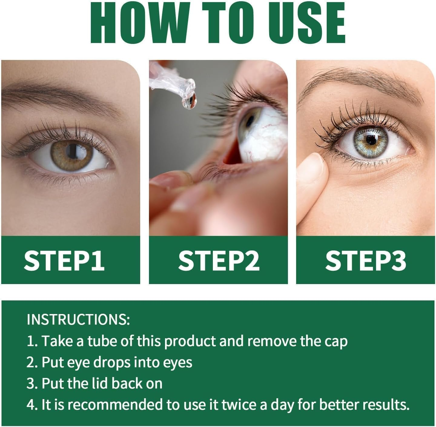 Presbyopia Eye Drops,Relieve Eye Fatigue,For Eye Care,Eye Care Suitable for All Seniors - 3Pcs image number 4