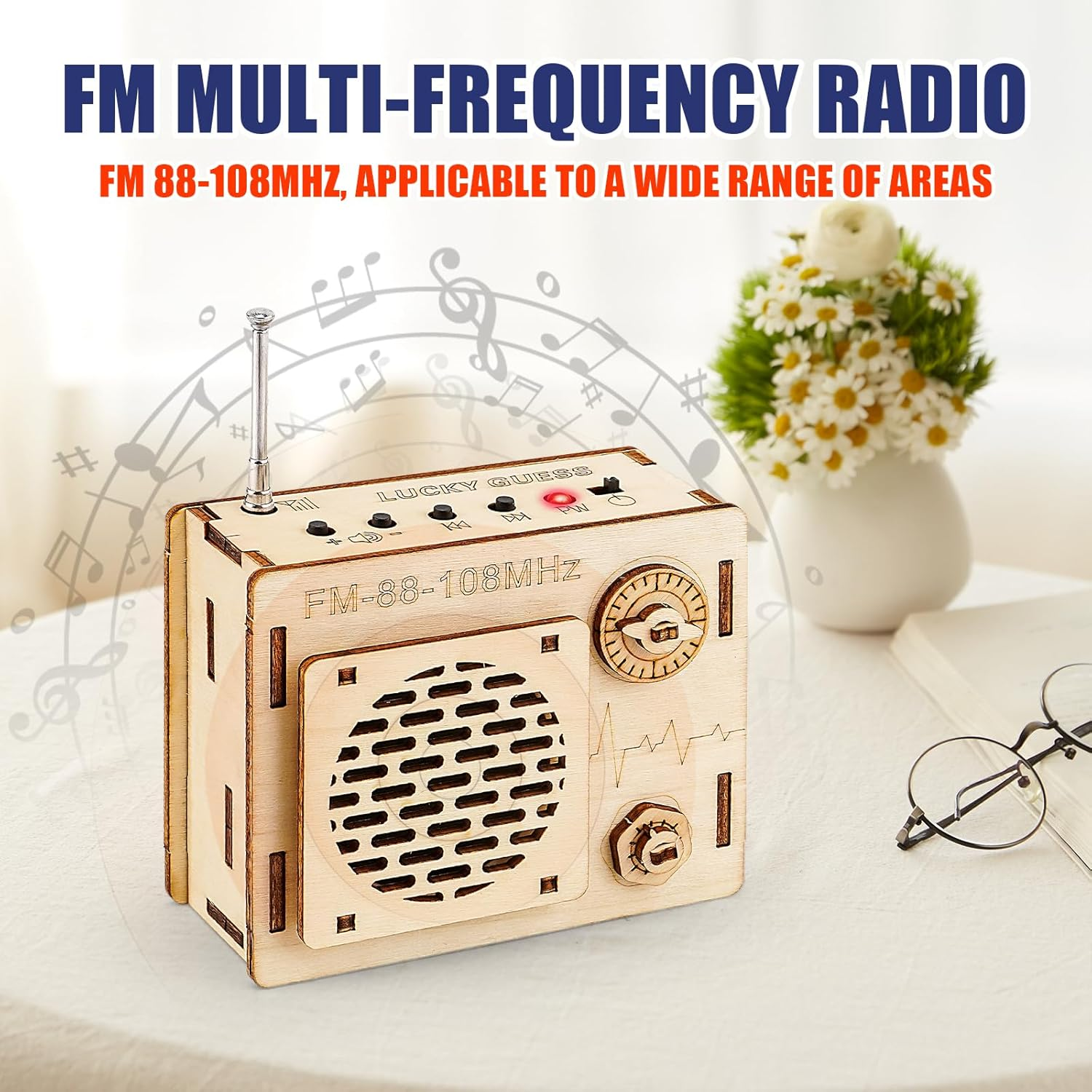 STEM Projects for Kids & Adults, FM 88-108 Mhz Radio Toy Set, DIY Science Experiment Electronics Kit, Beginner'S Starter Set, Idea Gifts for Teenage Boy Girl image number 4