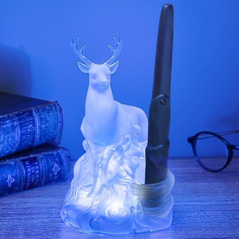 Paladone Harry Potter Deer Patronus Light with Wand Remote Control, Officially Licensed Wizarding World Merchandise, Battery Powered Collectible Gift, Home D&eacute;cor image number 2