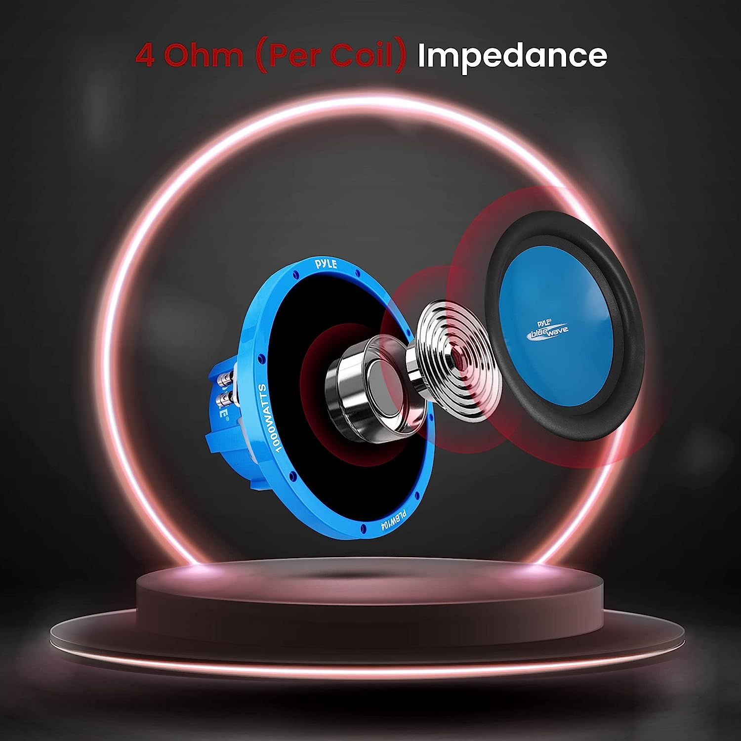 Pyle PLBW104 10-Inch 1000 Watt DVC Subwoofer image number 2