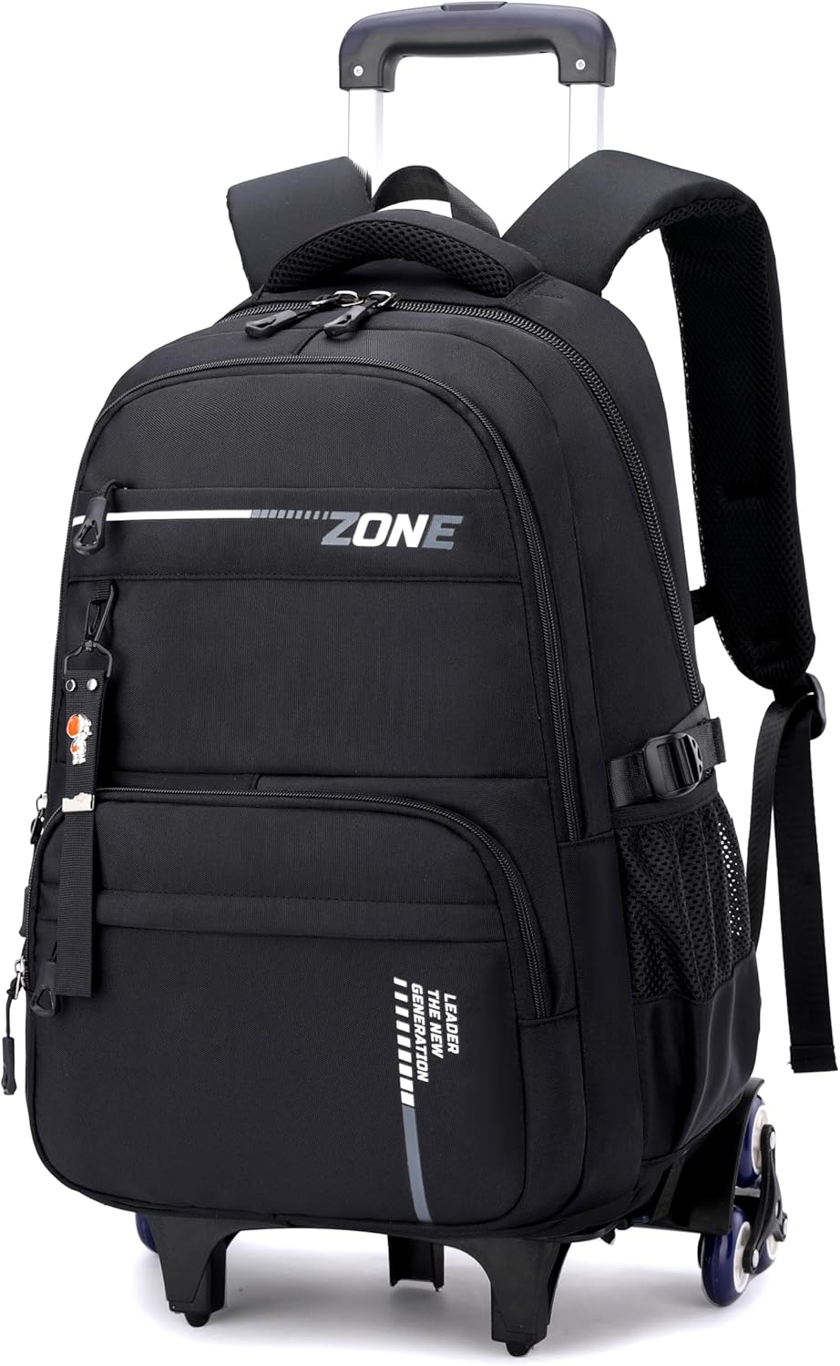 ETAISHOW Rolling Backpack for Boys Trolley Bookbag with Wheels for Adults Wheeled Luggage Laptop Backpack for Men