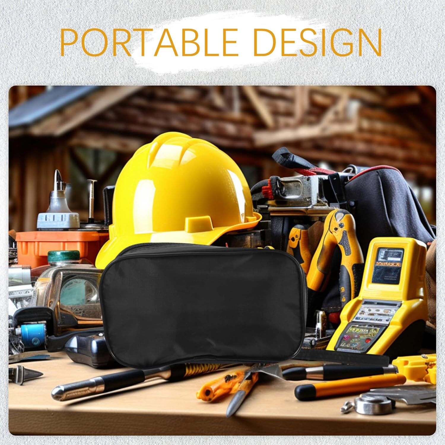 Gadpiparty Multimeter Carry Bag Multifunctional Tool Bag Multimeter Storage Portable Tool Carrying Bag image number 5