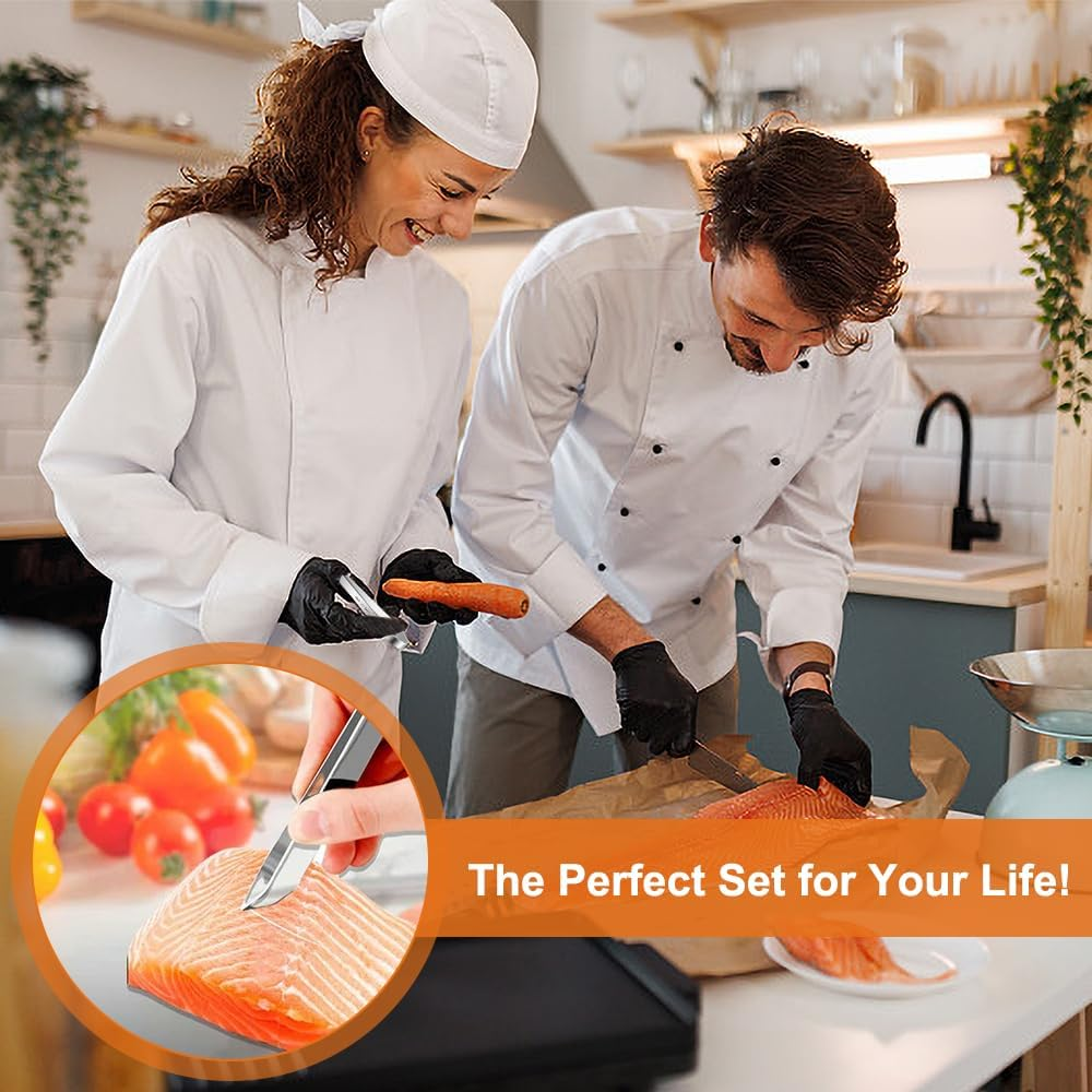 Bone Tweezers Pack of 2, Herringbone Tweezers Slanted Tip + Bone Tongs for Fish with Straight Head, Stainless Steel Quality Fish Tweezers Bone Tongs for Bones for Chicken Duck Pig Hair image number 4