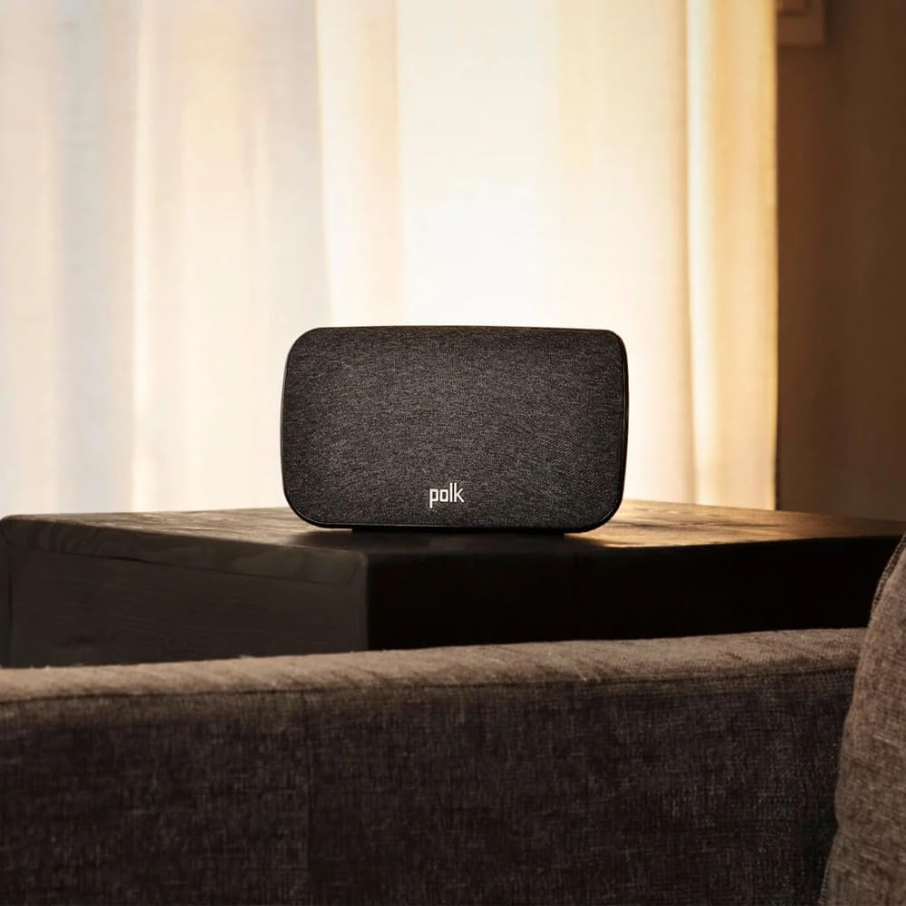 Polk Audio SR2 Wireless Surround Sound Speakers | Compatible with React Soundbar | 1 Pair | Black image number 3