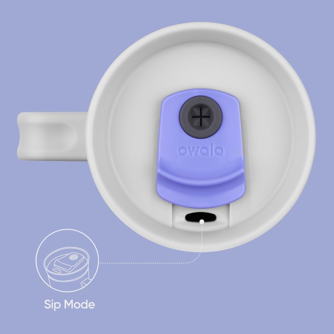 Owala 40Oz Stainless Steel Tumbler with Handle - Whimsical Daydream (Perwinkle Purple) - Whimsical Daydream image number 6