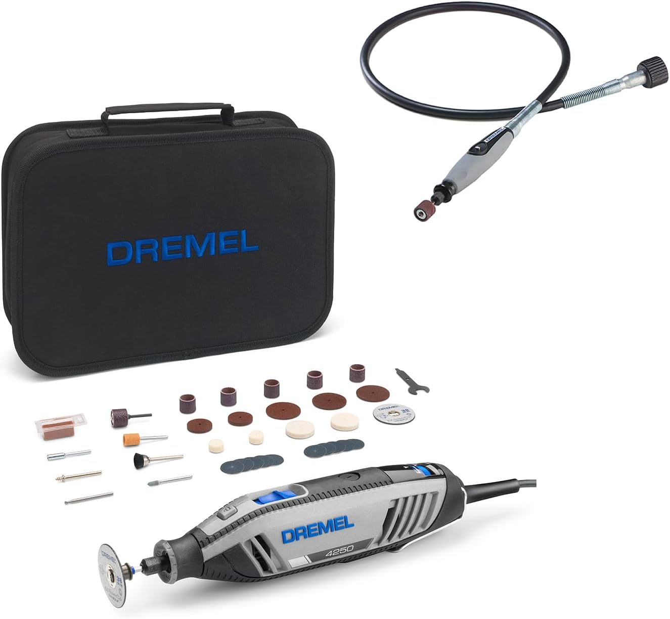 Dremel 4250-35 Rotary Multitool Corded with 35 Accessories & Dremel Flexible Shaft (225) image number 4