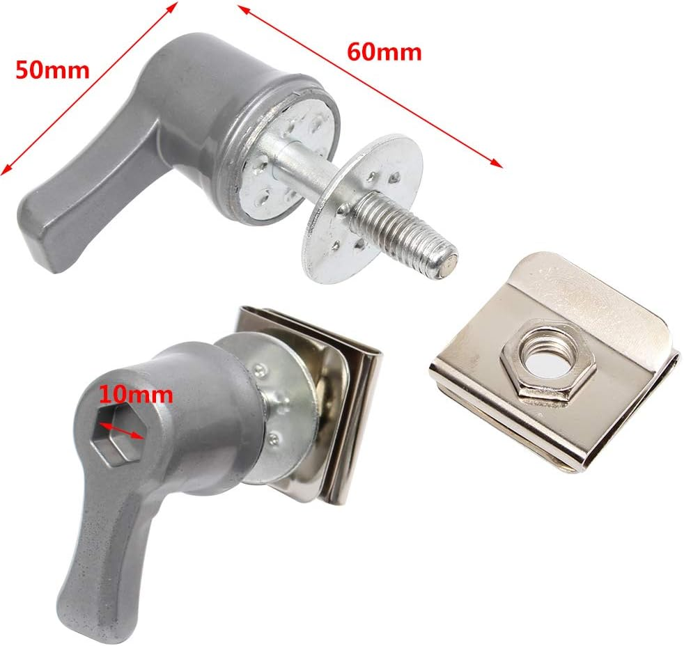 Motorcycle Saddlebag Lever Lock Bolts Nuts Mounting Kit for Harley Davidson 2001-2018 image number 2