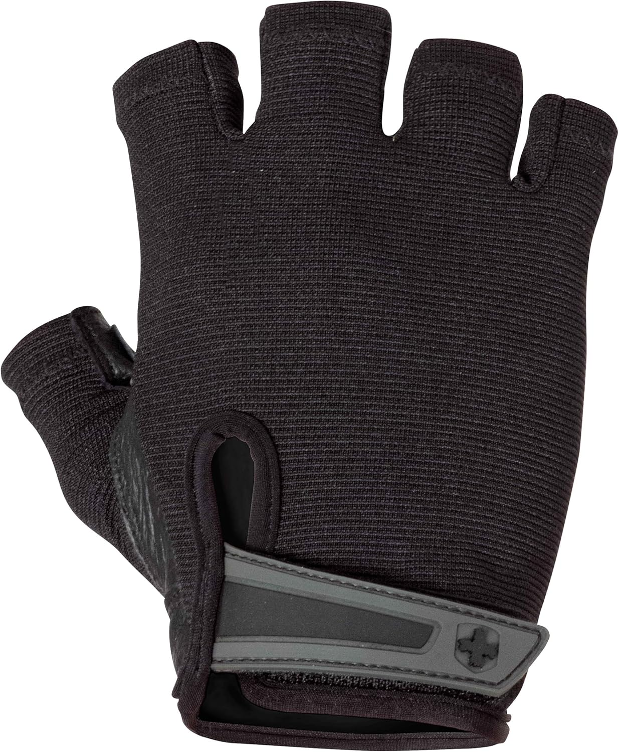 Harbinger Power Non-Wristwrap Workout Weightlifting Gloves with Stretchback Mesh and Leather Palm image number 1