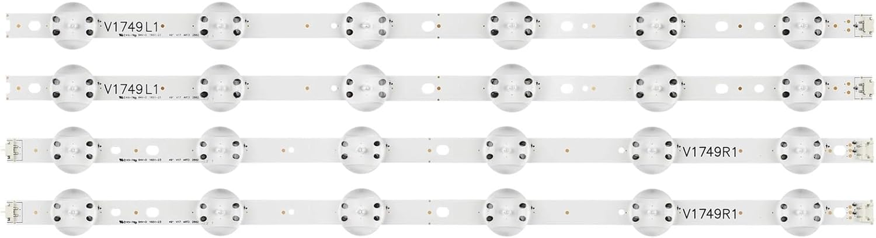 CHROX LED Backlight Strip Fit for LG 49'' TV 6916L-2862A 6916L-2863A V17 49 R1+L1 ART3 49UJ670V-ZD 49UJ651V 49UJ6510 LC490DGG(FK)(MD)