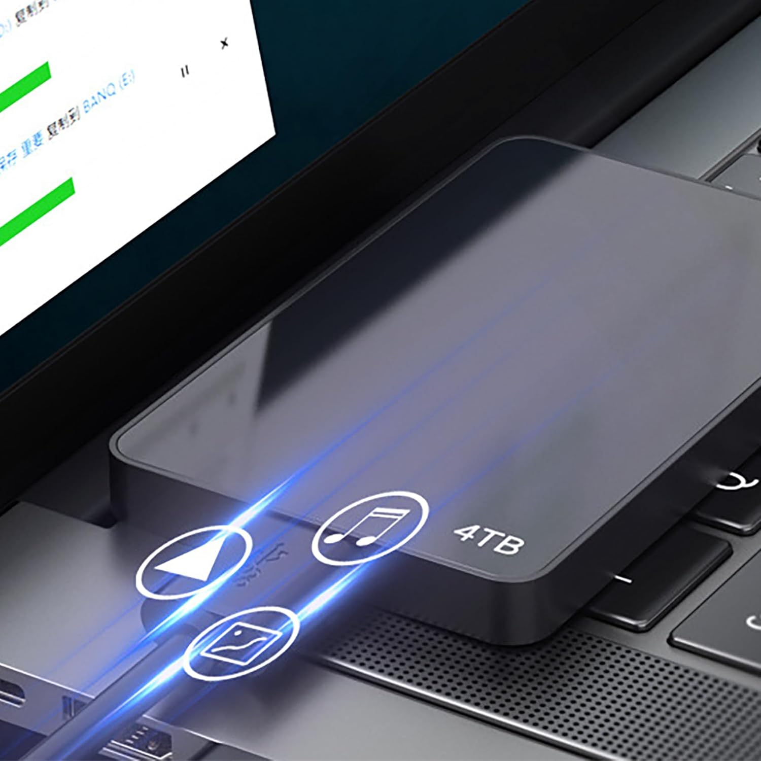 USB 3.0 Hard Drive Cable, Tunghey USB-A to Micro B Cable Compatible with Galaxy S5, Note 3, Note Pro 12.2, Camera, Hard Drive and More USB 3.0 5Gbps Data Transfer Cord (1M) image number 6