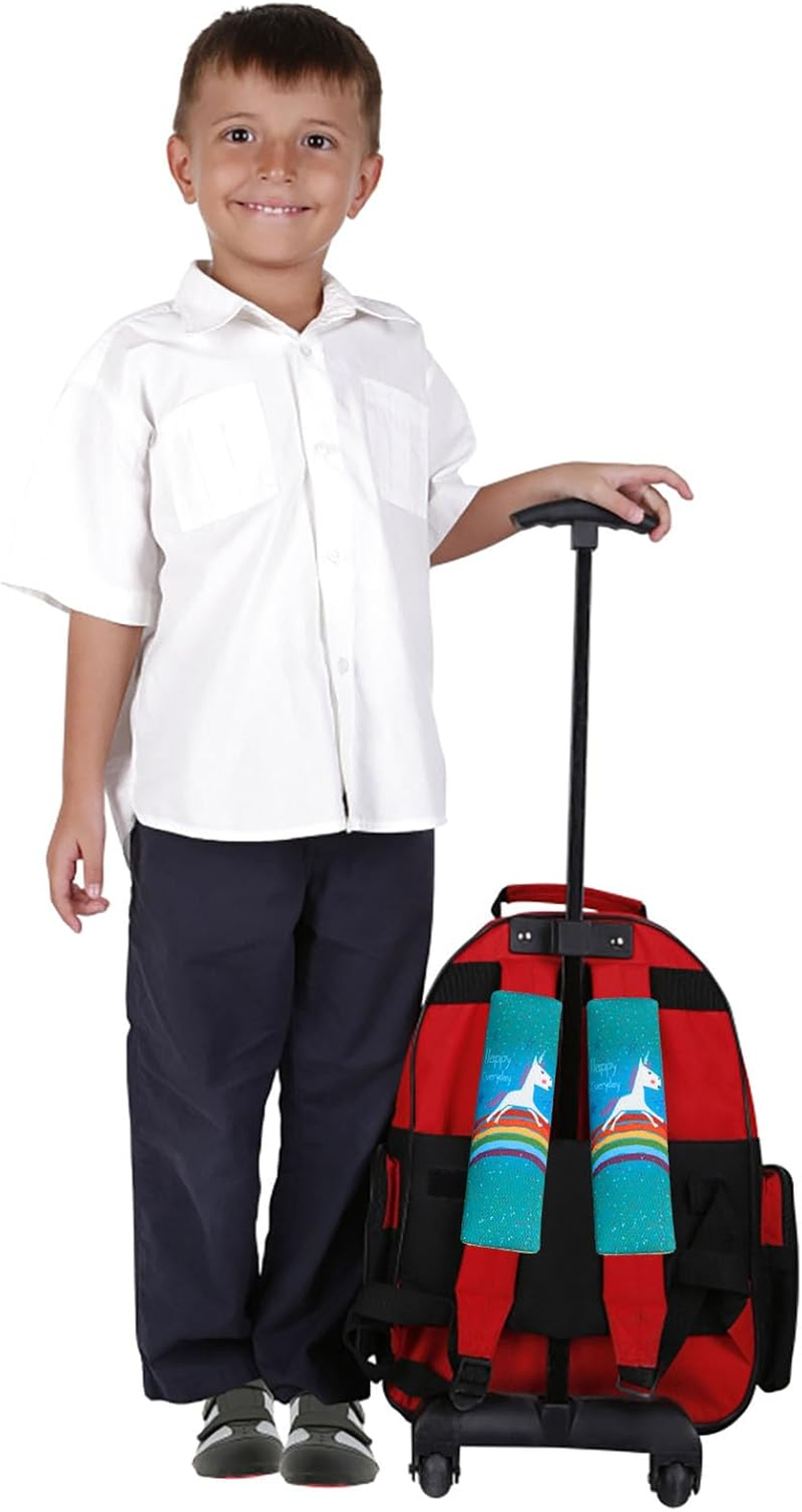 Pack of 2 Seat Belt Pads, Children, Children'S Car Seat Belt Pads, Seat Belt Pads with Dinosaur Motif, Cartoon Printed Shoulder Pads, Soft and Comfortable Car Shoulder Pads (Unicorn) image number 5