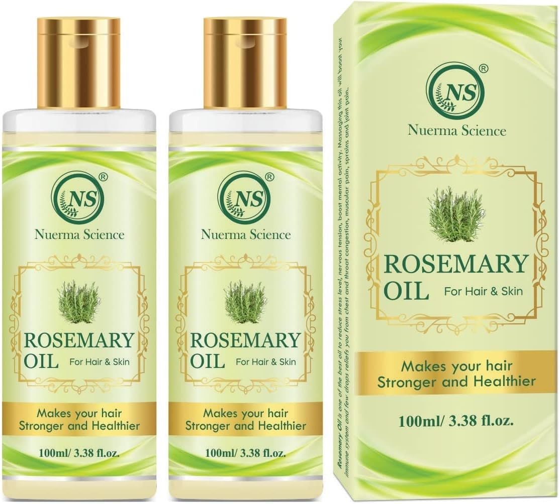 Nuerma Science Rosemary Oil for Hair 200 ML (Pack of 2, 100 ML Each)