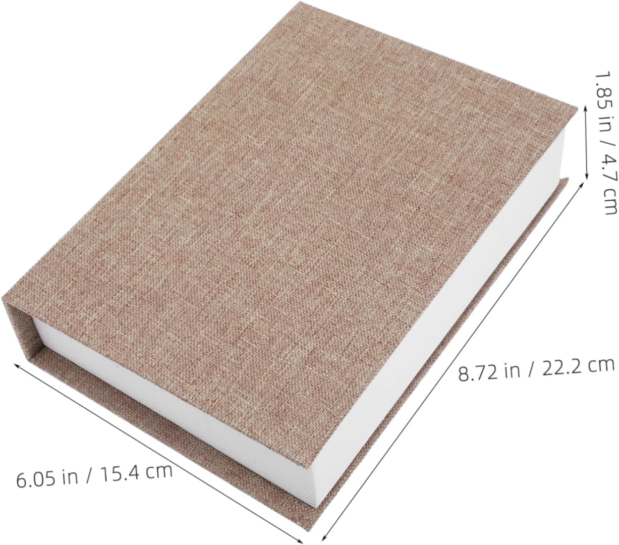 Modern Faux Books Decorative Boxes Realistic Fabric Bookends Storage for Bookshelf Fake Book Decorations image number 1