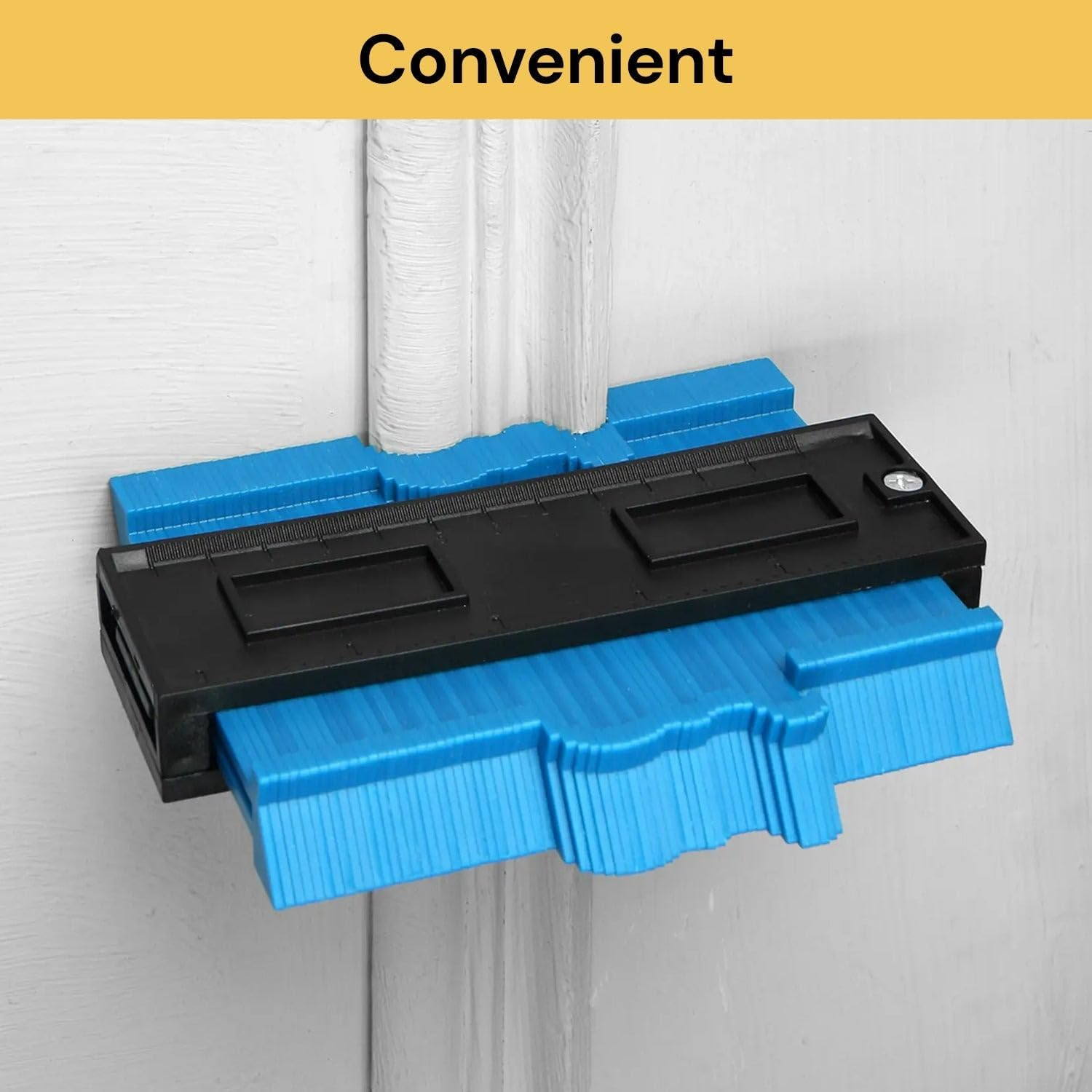 EZONEDEAL Contour Gauge Duplicators, Simple Shape Contour Gauge Duplicator, Instant Template for Curved and Odd Shapes, Easy Master Outline Gauge Tool for Cutting (1 PC) - 1 Pc image number 3