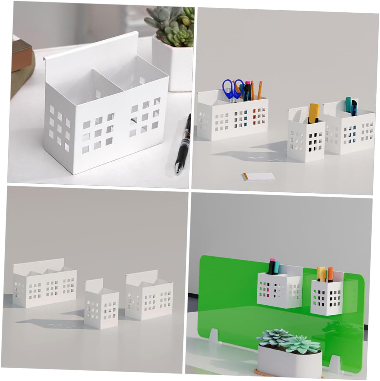 AUTSUPPL Hanging Pen Holder for Desk Storage Organizer for Cubicles Space-Saving Office Accessory for Writing Tools Double image number 5