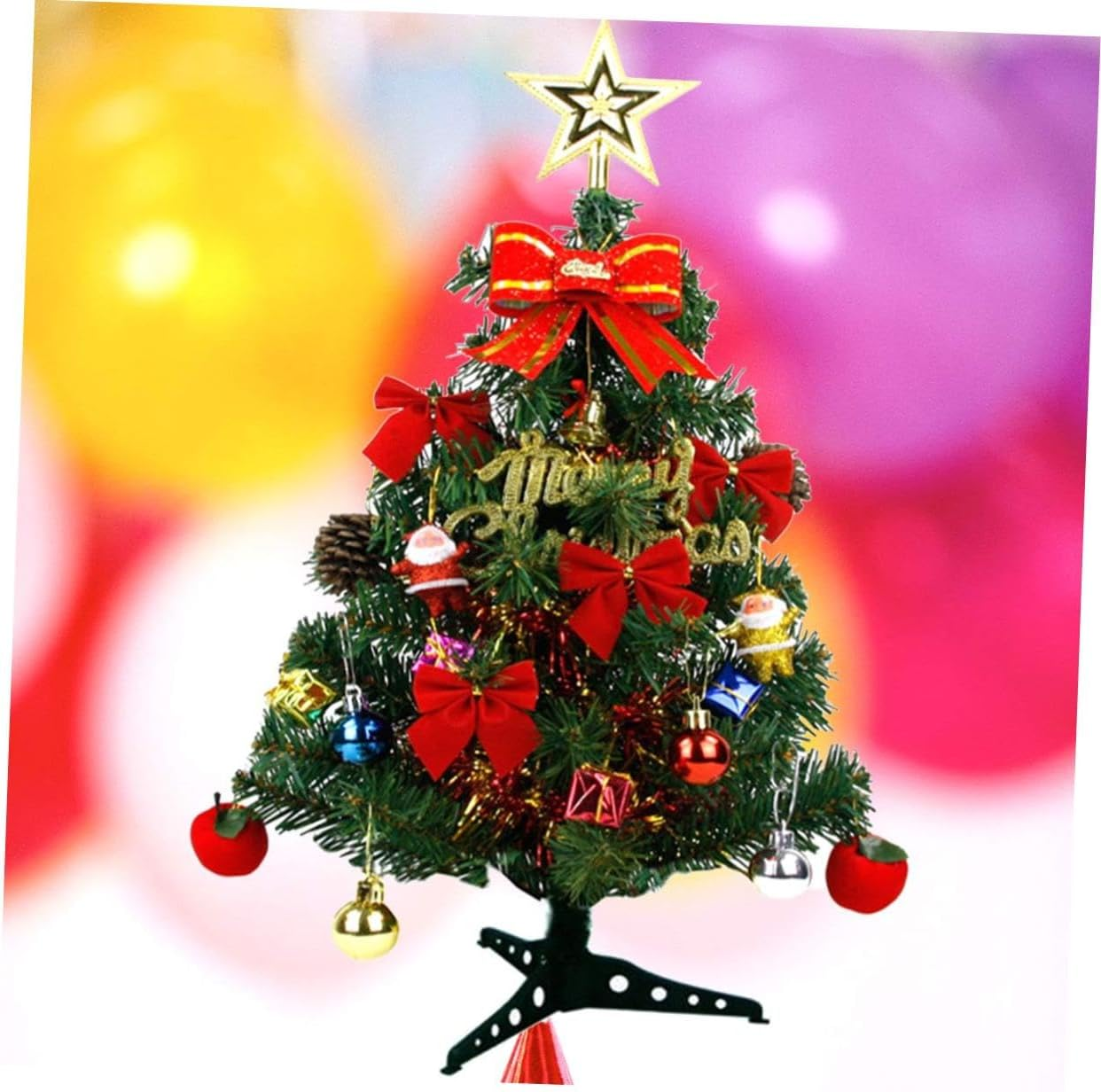 PLAFOPE 45Cm Desktop Christmas Tree Tabletop Decor Artificial Holiday Ornament Small Xmas Tree for Home Party Decoration image number 2