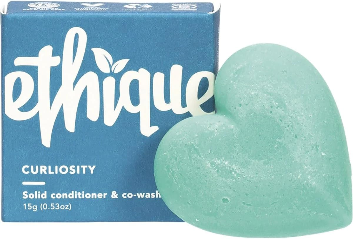 Curliosity Mini Solid Conditioner & Co-Wash Bar - for Curly Hair - 15G - Ethique