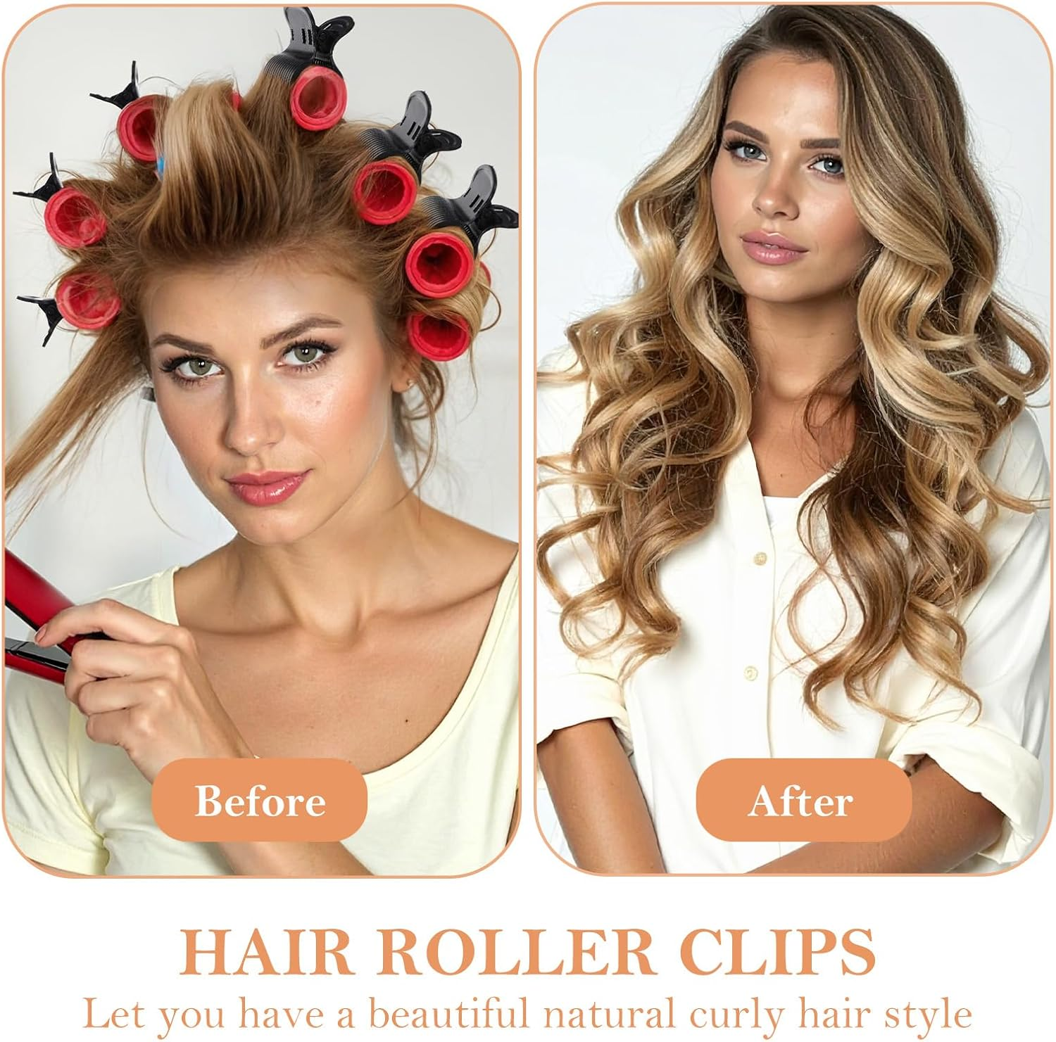 YUXIANLB Pack of 12 Hot Curler Clips Plastic Hair Curler Claw Clips Replacement for Styling Hair Parts in Women Black Lightweight Accessories for Daily Care and Styling image number 5