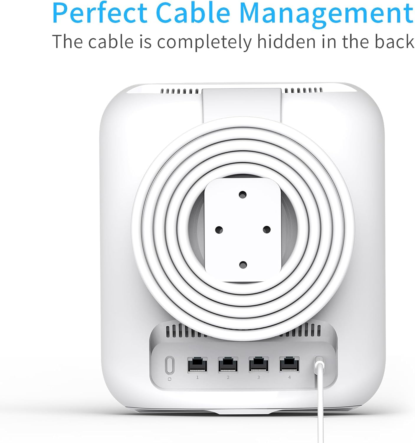 Wall Mount Holder for Eero Max 7, No Messy Wires, Space Saving, Wall Stand Bracket Compatible with Eero Max 7 Tri-Band Mesh Wifi System (2 Pack) image number 1