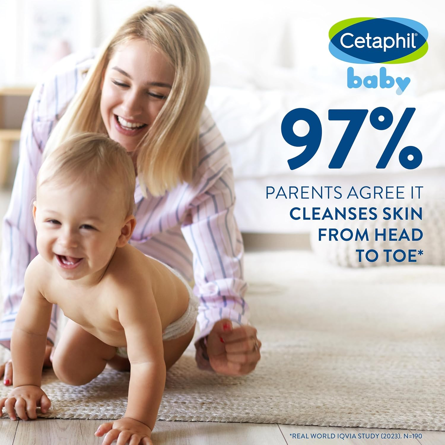 Cetaphil Baby Calendula Wash and Shampoo 400Ml, for Baby'S Sensitive Skin, Tear Free, Gently Cleanses from Head to Toe, Contains Calendula and Aloe Vera, Dermatologist Tested (Pack of 2) image number 4