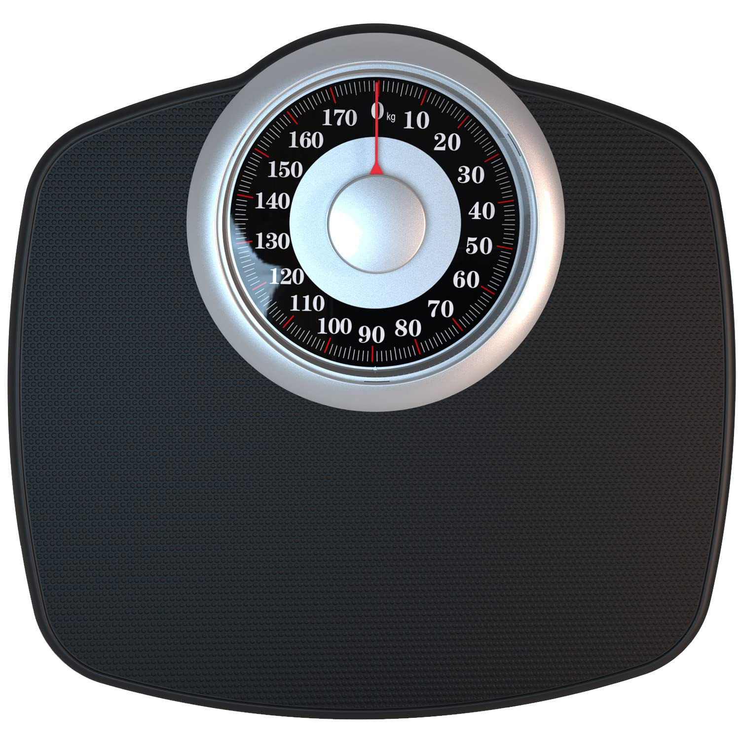 Adamson A25 KG Bathroom Scales - up to 180Kg, Anti-Skid Rubber Surface, Extra Large Numbers - High Precision Weighing Scales for Body Weight - Durable with 20-Year Assurance - New Version