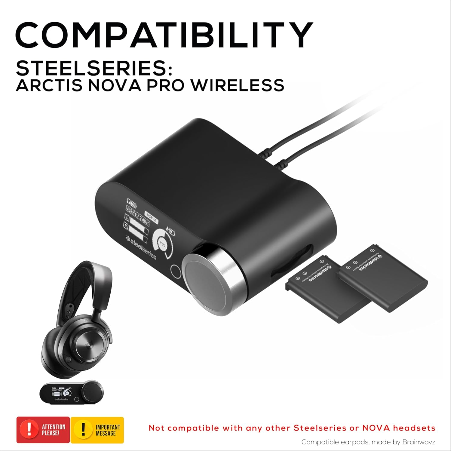 Under Desk Mount for Steelseries Arctis Nova Pro Wireless Base Station &ndash; Secure Fit, Easy Install with Screws or VHB Tape &ndash; Clean, Organized Gaming Setup &ndash; by Brainwavz (UM01) image number 4