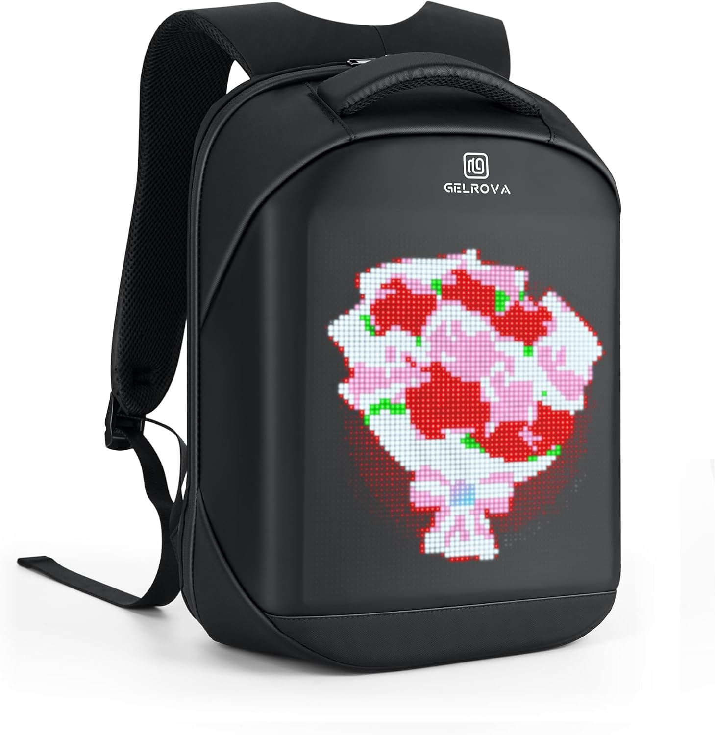 Gelrova LED Backpack with App Control City Serise, Cool DIY Pixel Art Animation Fashion Programming Laptop Backpack image number 6