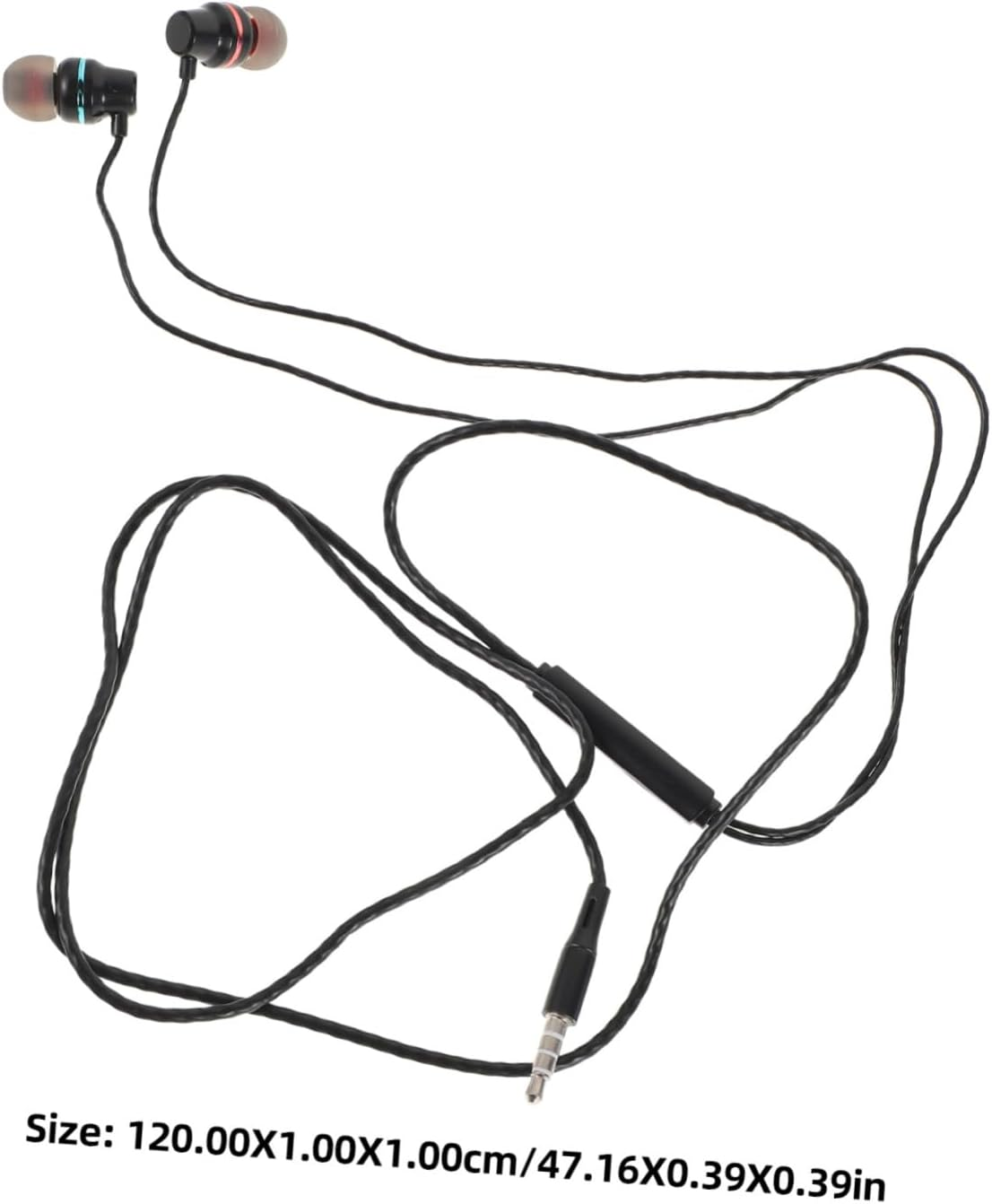 MOLUCKFU Ear Wired Headphones with Mic and Volume Control Compact Lightweight Earbuds Compatible with Smartphones Tablets Laptops Sound Durable TPE Design