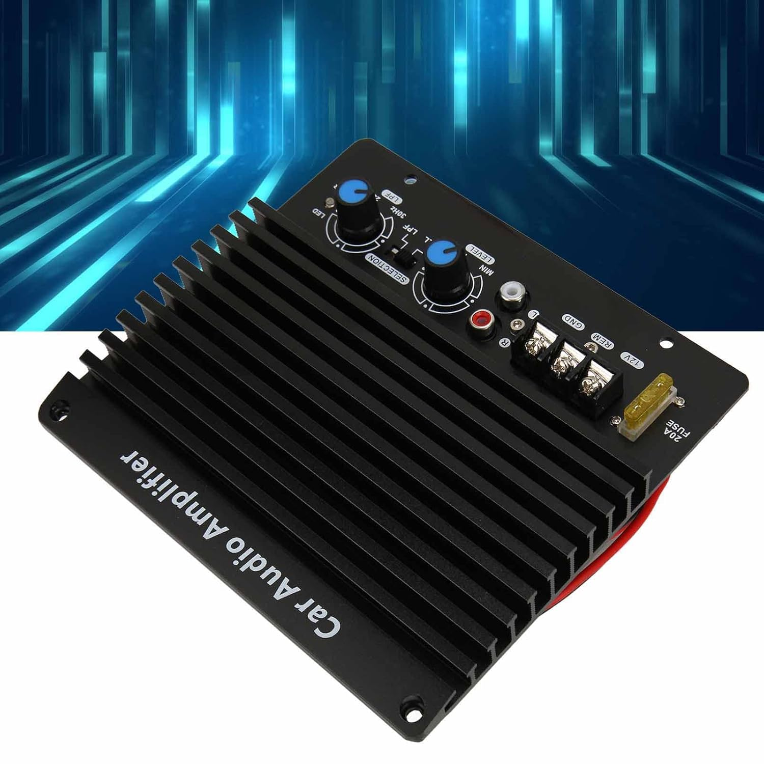 Dpofirs 12V Car Amplifier Board, 1000W High Power Car Audio Amp, Aluminum Alloy Subwoofer Plate Amplifier for Vehicle image number 6