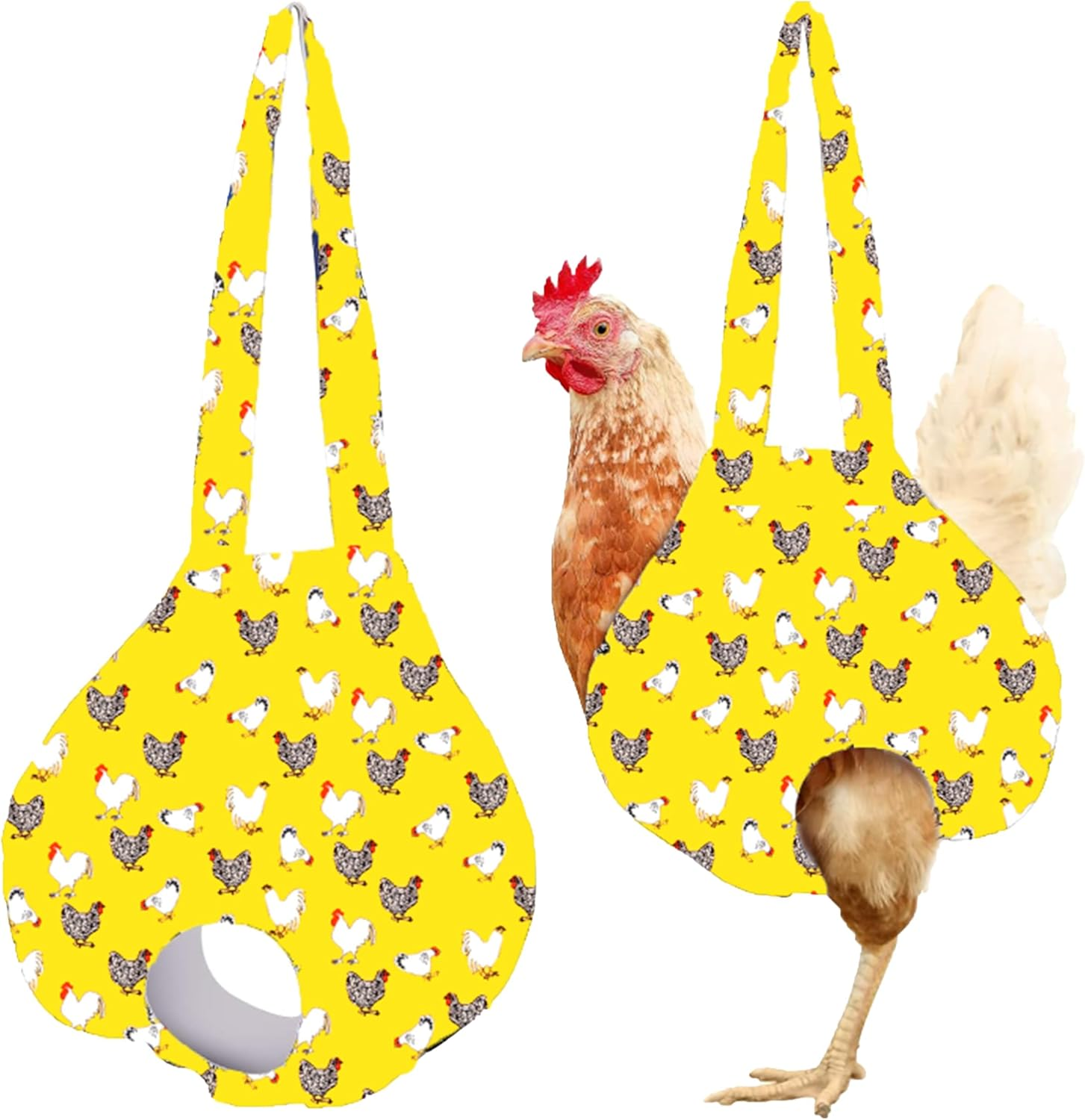 Chicken Holder Bag Chicken Medic Bag Chicken Carrier with Handle Chicken Supplies Catching Hand Bag for Hen Rooster Poultry Chicken Transport (Yellow A) image number 5
