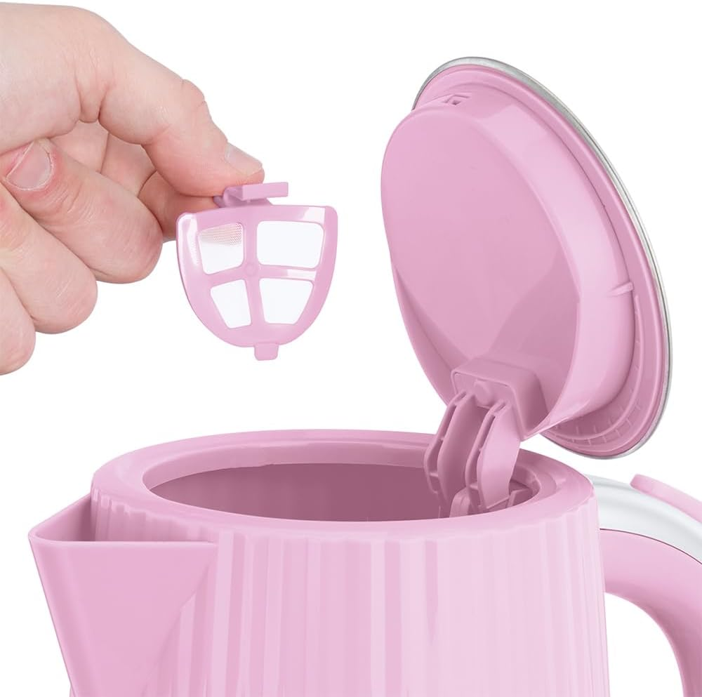 Russell Hobbs Eden 27362-70 Electric Kettle with Hot Water Tea Coffee 1.7 Litre Pressure Opening Lid Perfect Spout Removable and Washable Filter Indicator Light Raspberry 2400 W image number 4