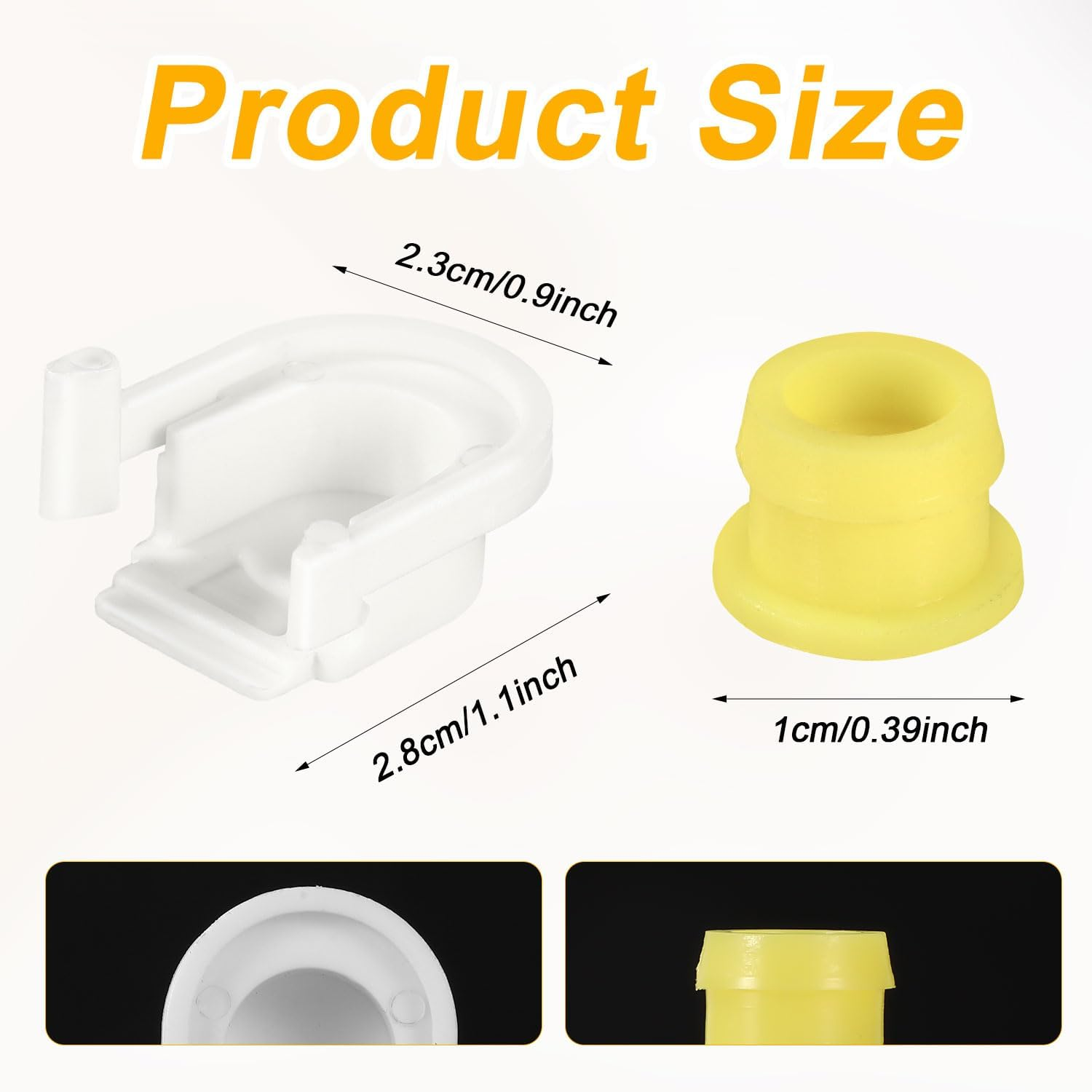 2Pcs Transmission Shifter Bushing Set, OEM# KV6Z-7K340-A Transmission Shifter Cable Bushing and Cap Shift Cable Connector Bushing Car Accessories Compatible with Ford image number 6