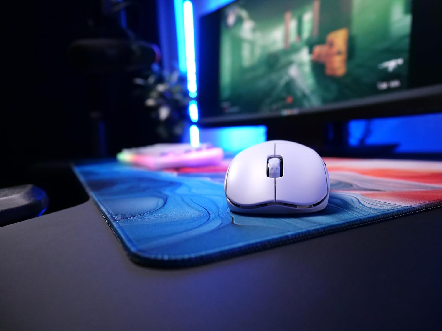 CHERRY XTRFY M68 Pro Wireless, Ultra Fast Wireless Gaming Mouse, 2.4 Ghz Radio, Optimised for Eports, 8K Mouse, Symmetrical Shape with Flat Front, White image number 6