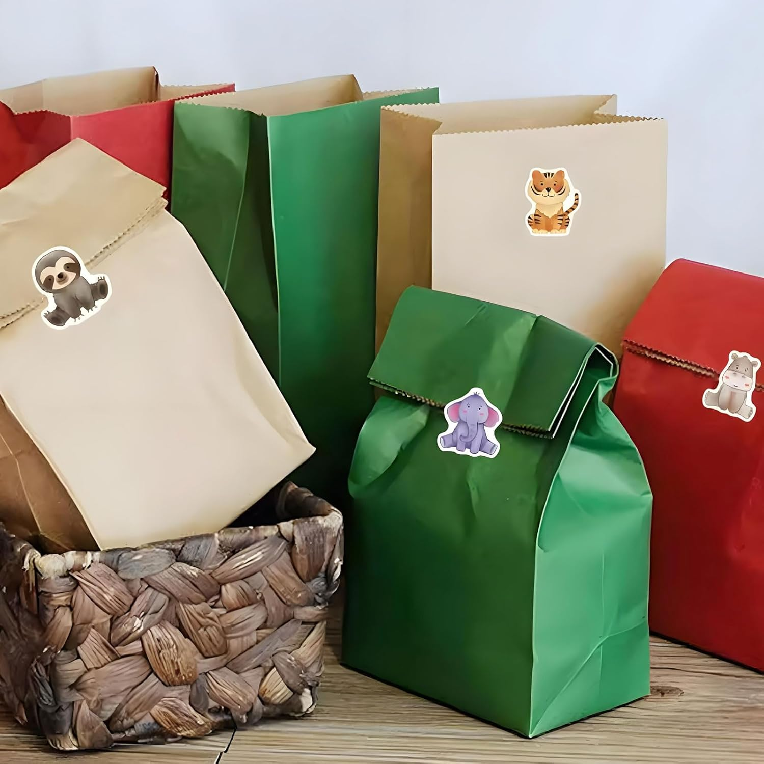 1000Pcs Animal Stickers Roll,Sea Creature and Forest Animals Stickers,Water Bottle Stickers for Kids,Waterproof Vinyl Stickers Laptop Decals Sticker Packs Skateboard Stickers for Teens Adults image number 3