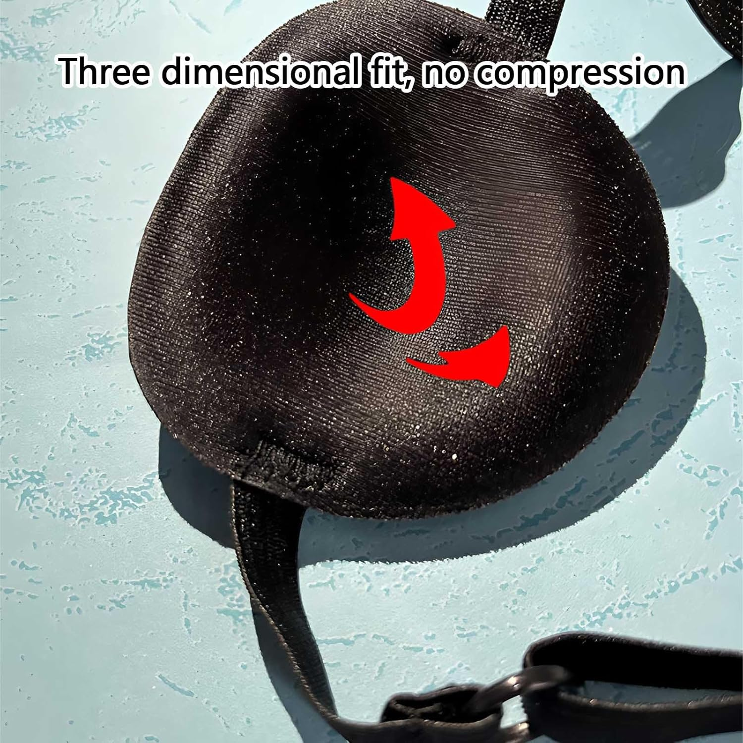 2Pcs Eye Patches for Adults, Soft 3D Adjustable Lazy Eye Patches for Left & Right Eye for Improving Weak Vision Strabismus, Surgery Recovery Period (Black) - Leopard Print image number 6