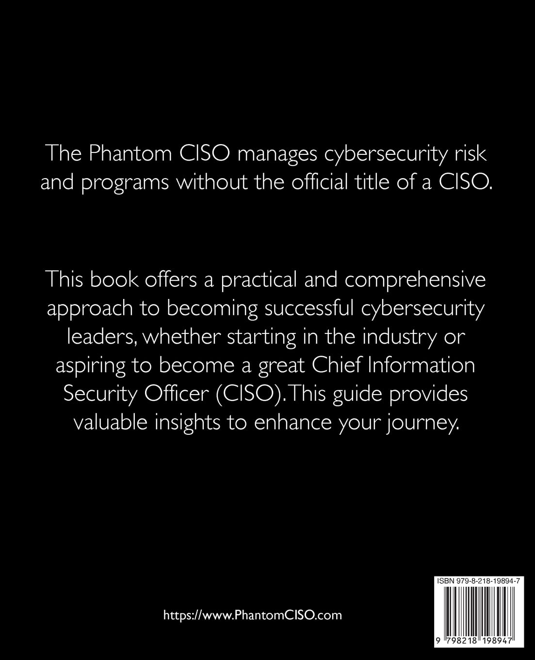 The Phantom CISO: Time to Step Out of the Shadow