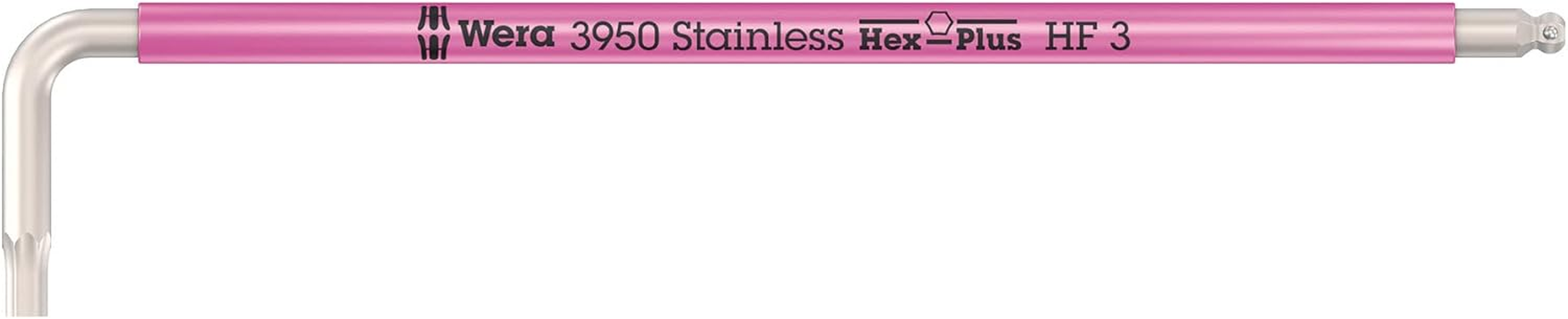 Wera - 05022697001 - Allen Key, 3950 SPKL Multicolour HF, Metric, Stainless Steel, with Holding Function, 8 X 195 Mm