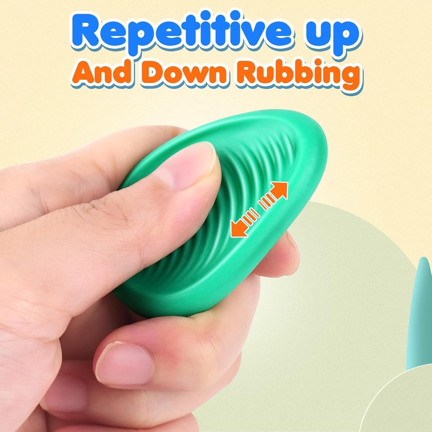 Sensory Fidget Toys Stone for Kids, 6 PCS Textured Soft Worry Stone for Autism Kids Calming Down, Fidget Stress Toys for Student Anxiety Relief,Small Prize image number 4