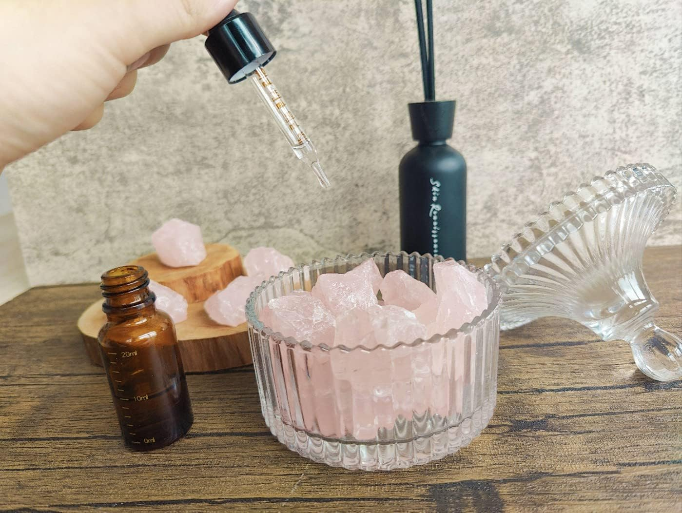 MAIBAOTA Raw Crystals Bulk 1" Natural Rough Crystal Stones Gemstones Rocks for Tumbling Cutting Polishing Witch Reiki Quartz Crystals, 0.45 Pound, Stones - Black-Obsidian Stone image number 3