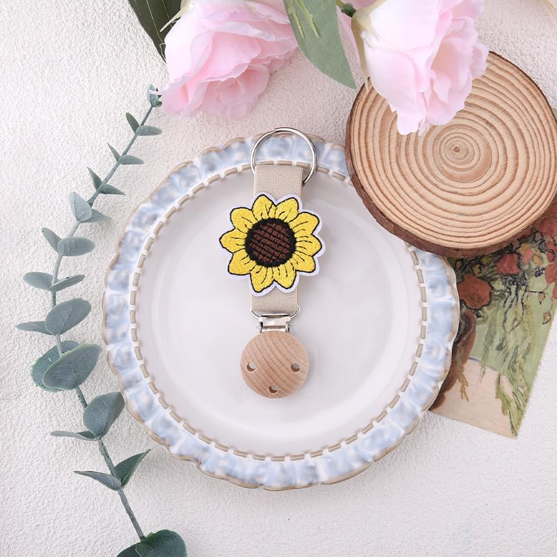 Xiyantiji Hat Holder Bag Clips for Travel Beach Bags Backpacks Luggages Sunflower Hat Clip for Women Girls Trip Gift Hanging Sunhat Car Keys Holders Accessories Yellow image number 2