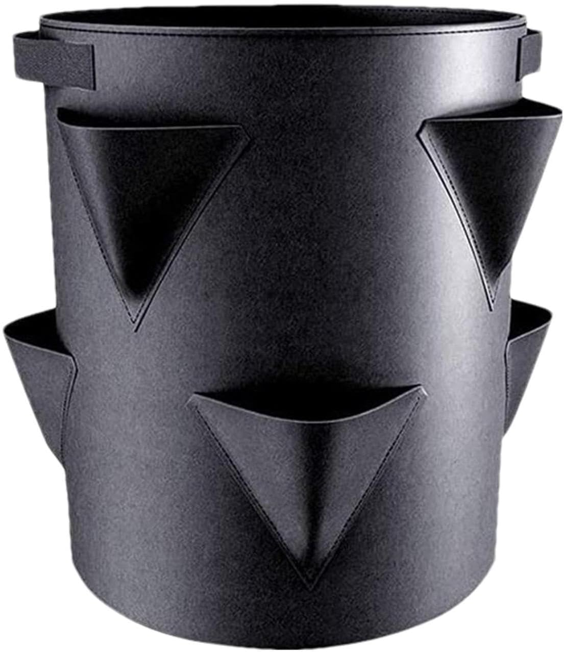 Strawberry Bags for Growing - Foldable Strawberry Growing Kit Non-Woven Fabric Strawberry Pot,Thickened Garden Grow Bags Strawberry Plant Bag for Fruits Vegetables image number 5