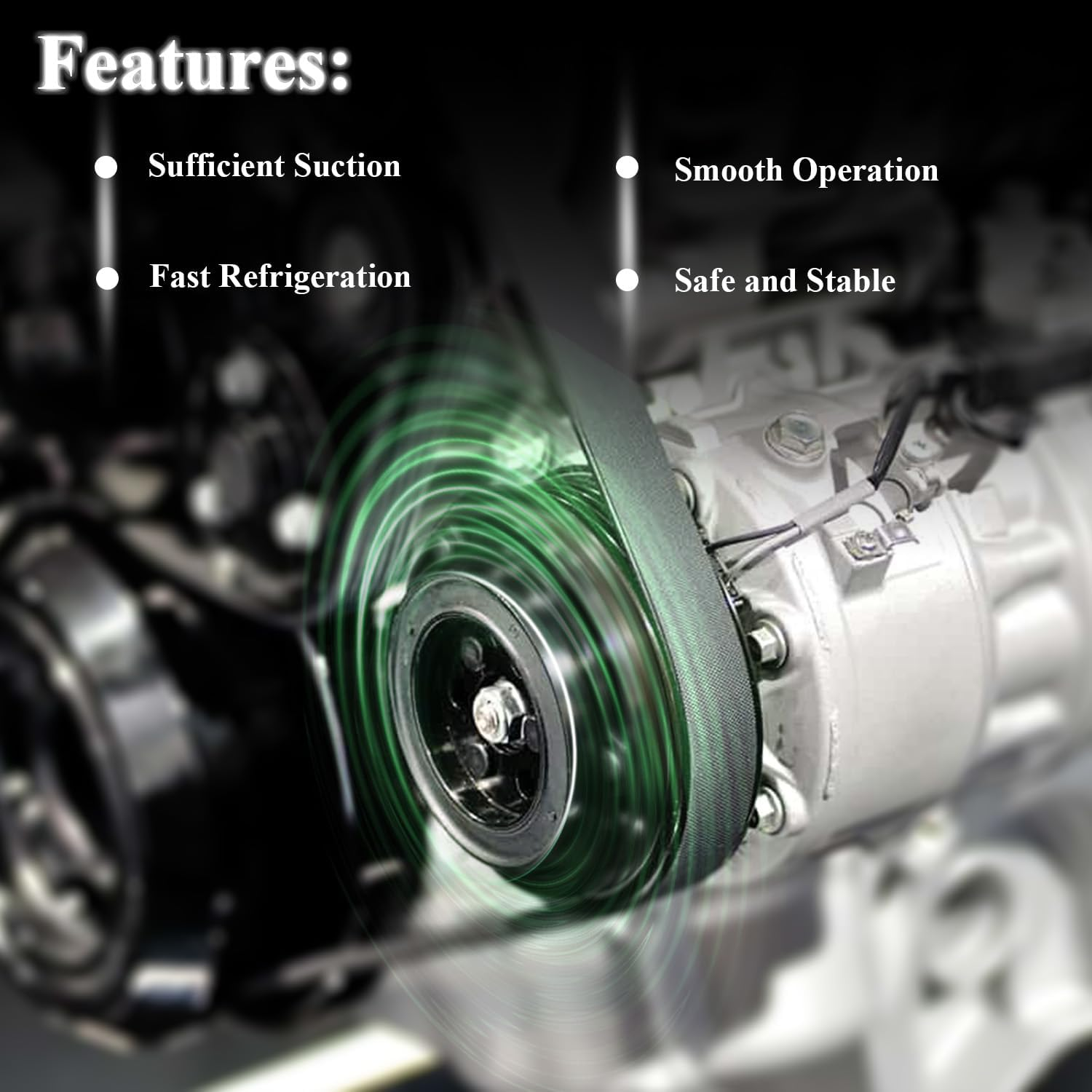 A/C Compressor Clutch Assembly Kit Plate Pulley Bearing Coil 1883 Replacement for 2008-2012 Honda Accord 6CYL 3.5L, AC Air Conditioning Compressor Clutch Coil Auto Repair Kit image number 4