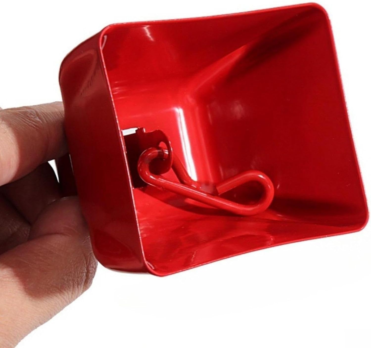 Yunhgft Metal Cowbell, 7.4 X 6 X 7.5 Cm, for Parties, Cheering, Graduation, Red - Red image number 4