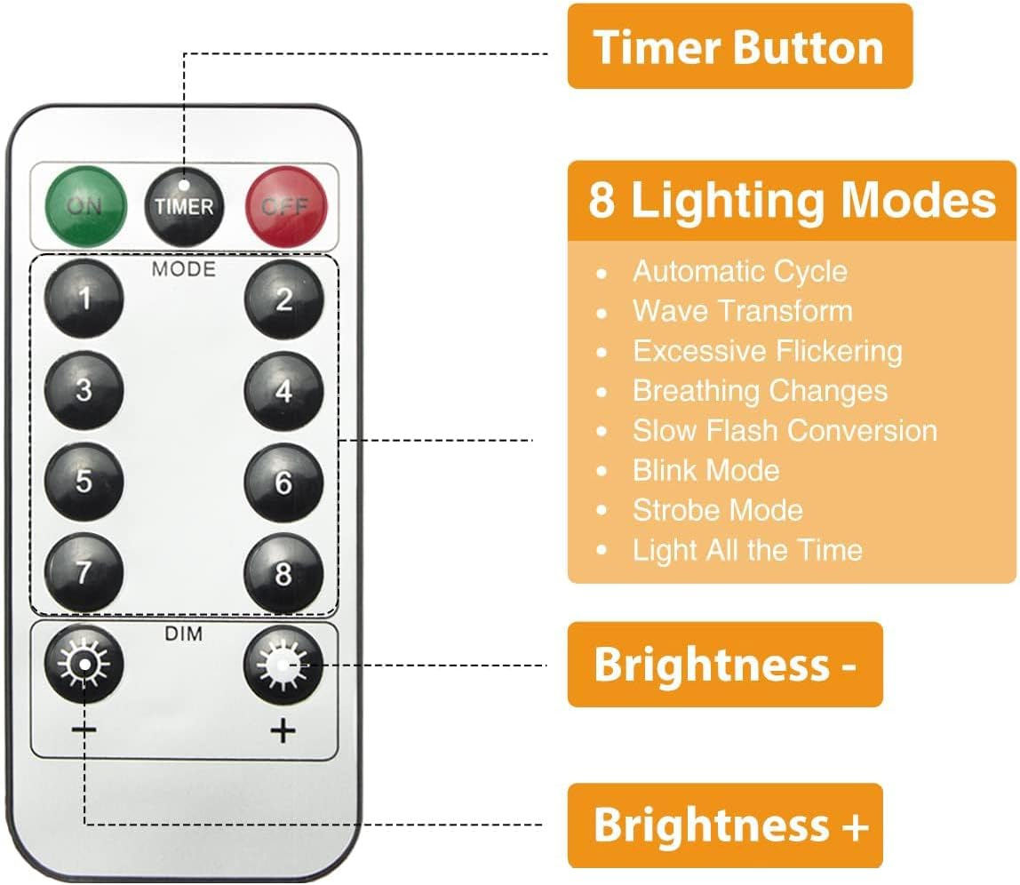 Clearhill 2Pack USB Fairy Lights with Remote Control, 20Ft/6M 200LED Color Firecracker Cluster Lights, 8 Modes, Waterproof Copper Wire String Lights for Bedroom, Wedding, DIY, Garden Decor