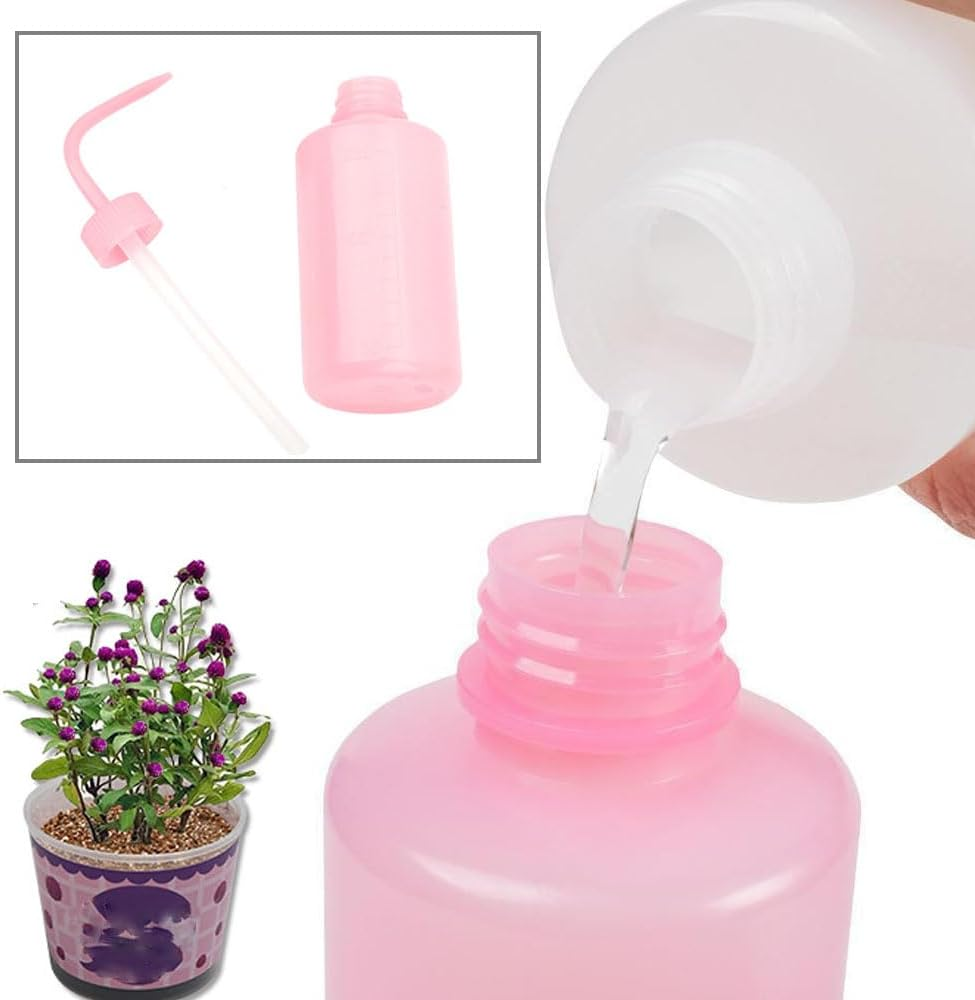 3-Pack Squeeze Water Bottle, 500Ml Plant Wash Bottle with Narrow Mouth and Scale Labels image number 1